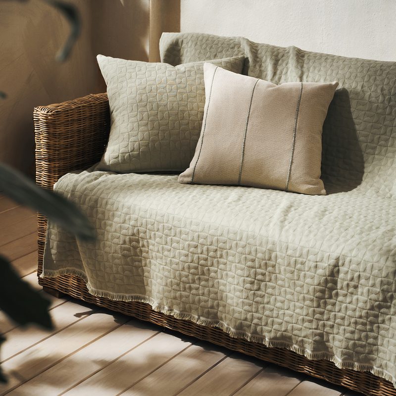 Ριχτάρι Διθέσιου 180x250cm GOFIS HOME  Eliena Smoke Green 402/07