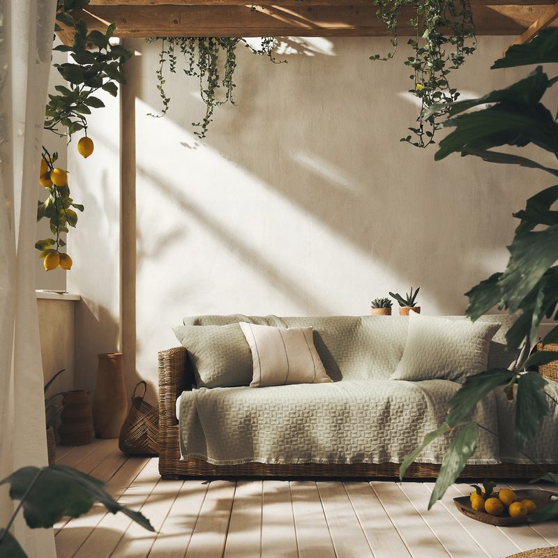 Ριχτάρι Τριθέσιου 180x300cm GOFIS HOME  Eliena Smoke Green 402/07 - Image 5