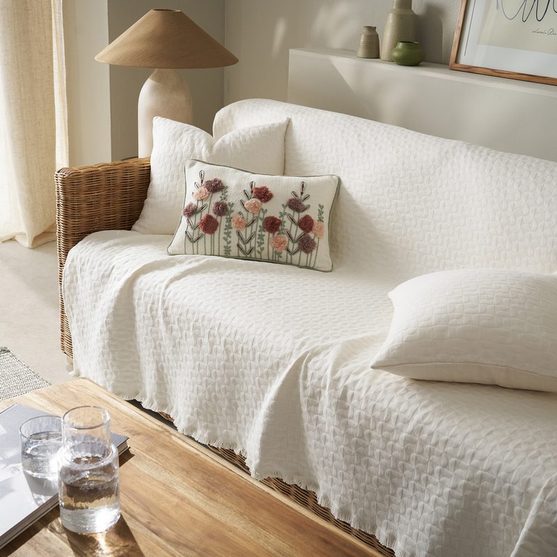 Ριχτάρι Τετραθέσιου 180x350cm GOFIS HOME  Eliena Ivory 402/05 - Image 3