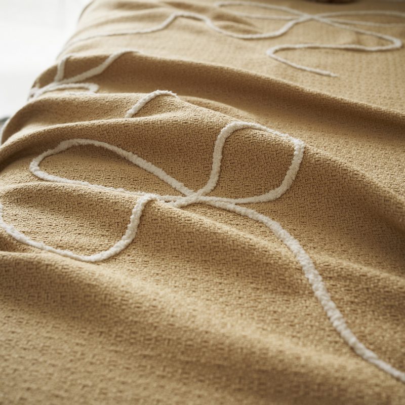 Ριχτάρι διακόσμησης 140x180cm GOFIS HOME  Elowen Warm Beige 505 - Image 2