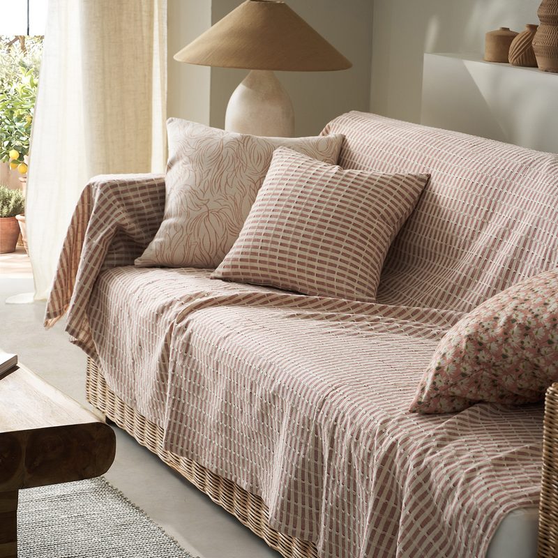 Ριχτάρι Πολυθρόνας 180x180cm GOFIS HOME  Elysia Dusty Rust 531/02 - Image 3