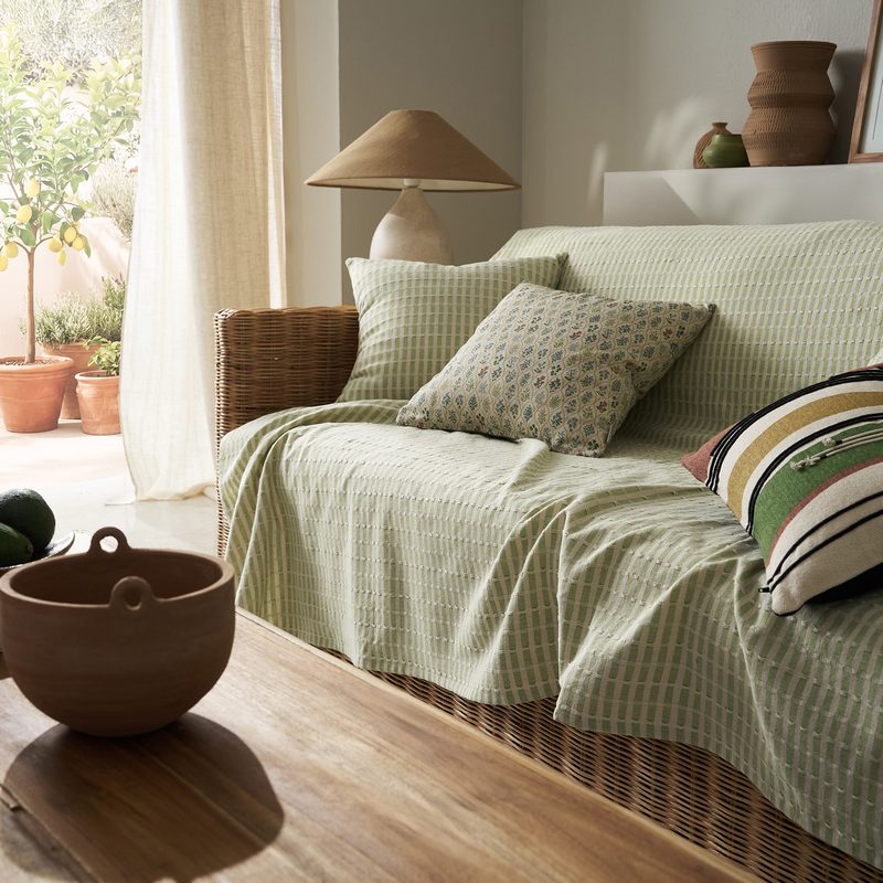 Ριχτάρι Πολυθρόνας 180x180cm GOFIS HOME  Elysia Garden Green 531/18 - Image 3