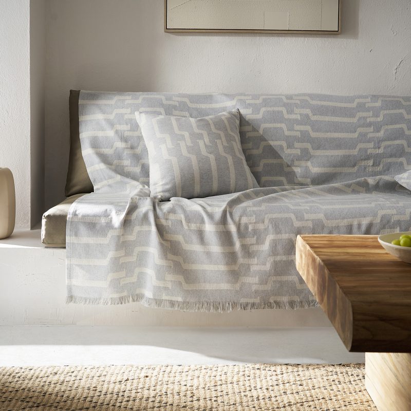 Ριχτάρι Πολυθρόνας 180x180cm GOFIS HOME  Clover Grey 558/15