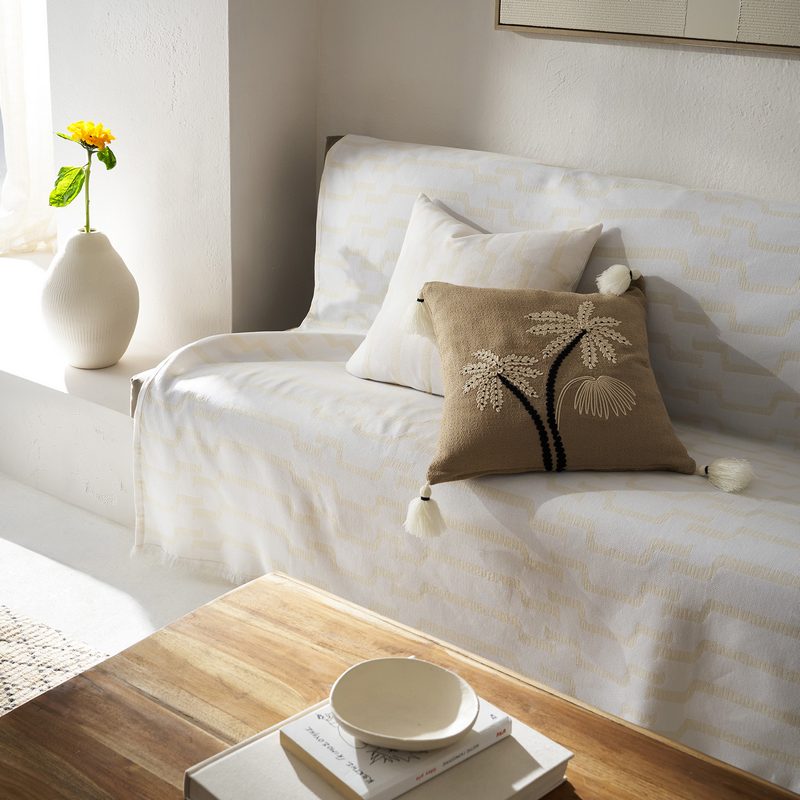 Ριχτάρι Πολυθρόνας 180x180cm GOFIS HOME Clover Polar White 558/16 - Image 3