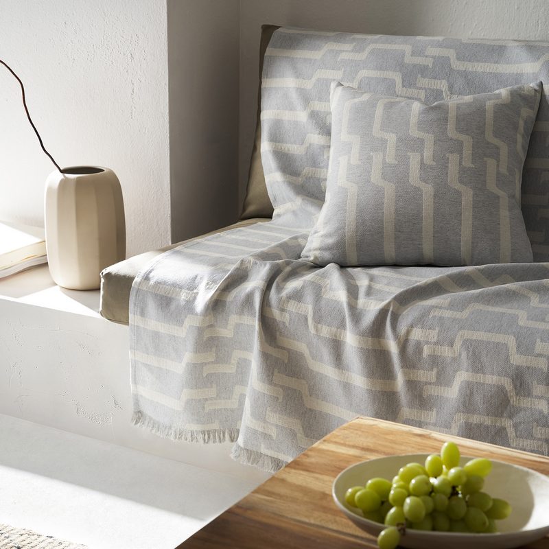 Ριχτάρι Διθέσιου 180x250cm GOFIS HOME  Clover Grey 558/15 - Image 2