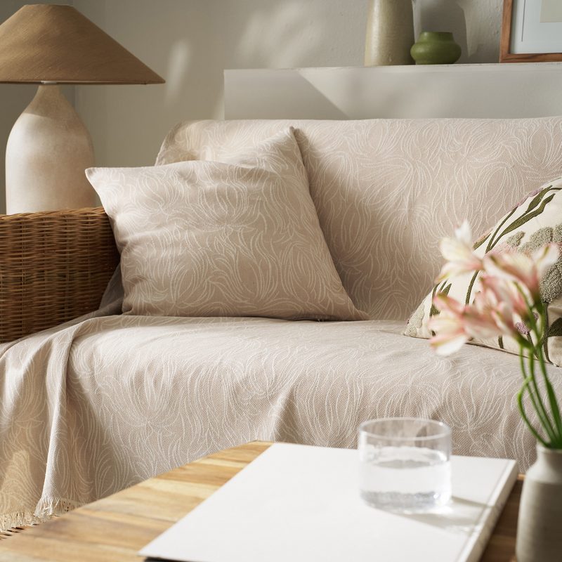 Ριχτάρι Διθέσιου 180x250cm GOFIS HOME  Delia Sesame Beige 563/06 - Image 4