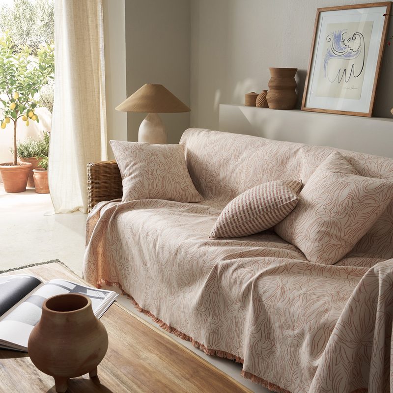 Ριχτάρι Τριθέσιου 180x310cm GOFIS HOME  Delia Dusted Clay 563/03 - Image 3