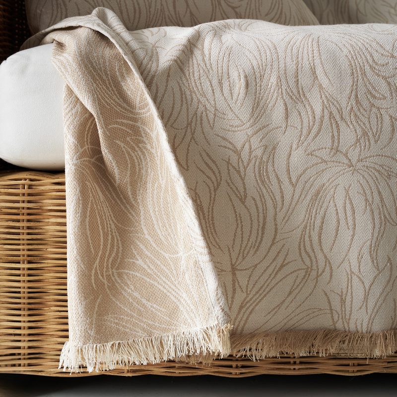 Ριχτάρι Τριθέσιου 180x310cm GOFIS HOME  Delia Natural Ecru 563/05 - Image 5