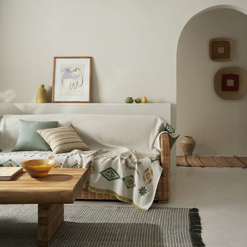 Ριχτάρι διακόσμησης 180x210cm GOFIS HOME  Ishara Garden Green 573/07 - Image 6