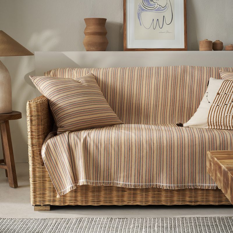 Ριχτάρι Τετραθέσιου 180x350cm GOFIS HOME  Nymeria 80's Orange 574/03