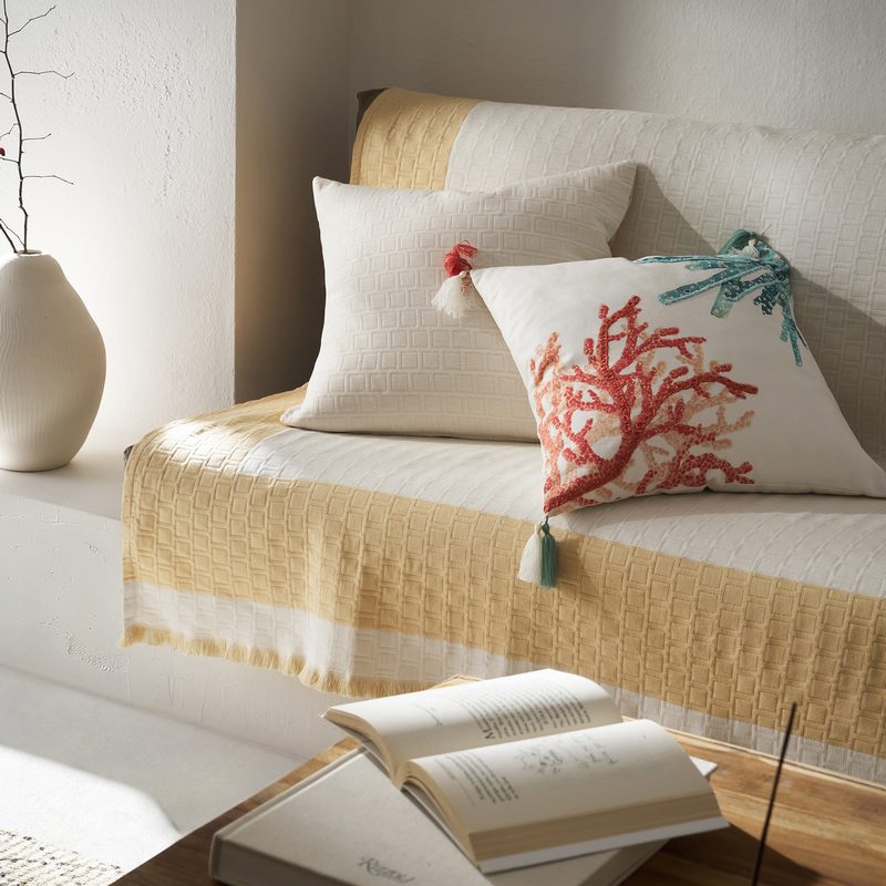 Ριχτάρι Τριθέσιου 180x300cm GOFIS HOME  Solenne Sun Yellow 591/04