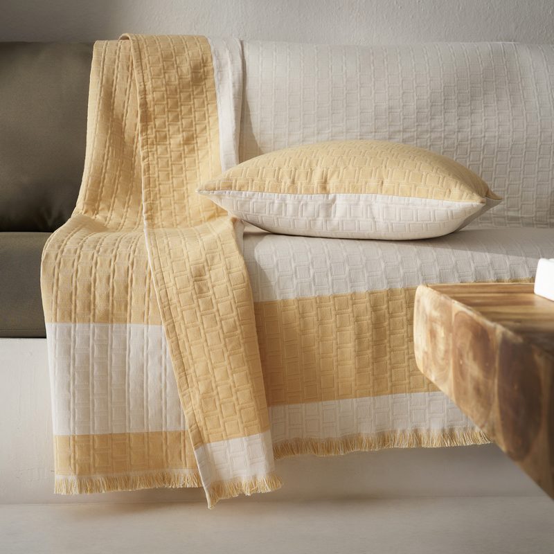 Ριχτάρι Τετραθέσιου 180x350cm GOFIS HOME  Solenne Sun Yellow 591/04 - Image 5