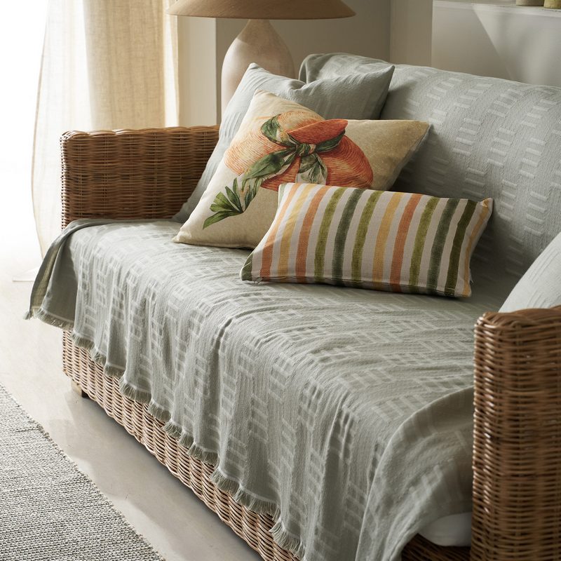 Ριχτάρι Πολυθρόνας 180x175cm GOFIS HOME  Calyra Smoke Green 654/07 - Image 4