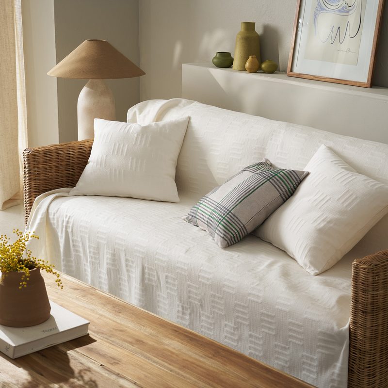 Ριχτάρι Τριθέσιου 180x300cm GOFIS HOME  Calyra Ivory  654/05 - Image 3