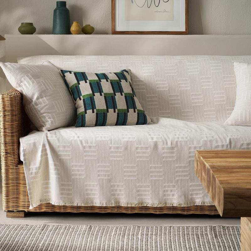 Ριχτάρι Τριθέσιου 180x300cm GOFIS HOME  Calyra Natural Beige 654/06