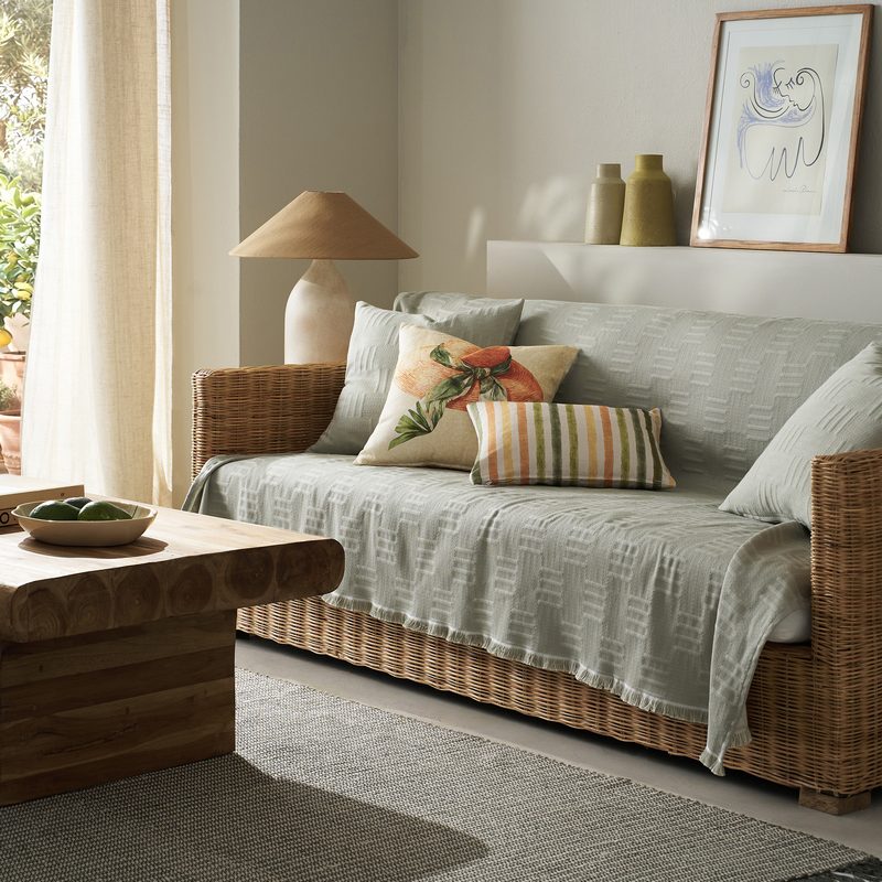 Ριχτάρι Τετραθέσιου 180x350cm GOFIS HOME  Calyra Smoke Green 654/07 - Image 3