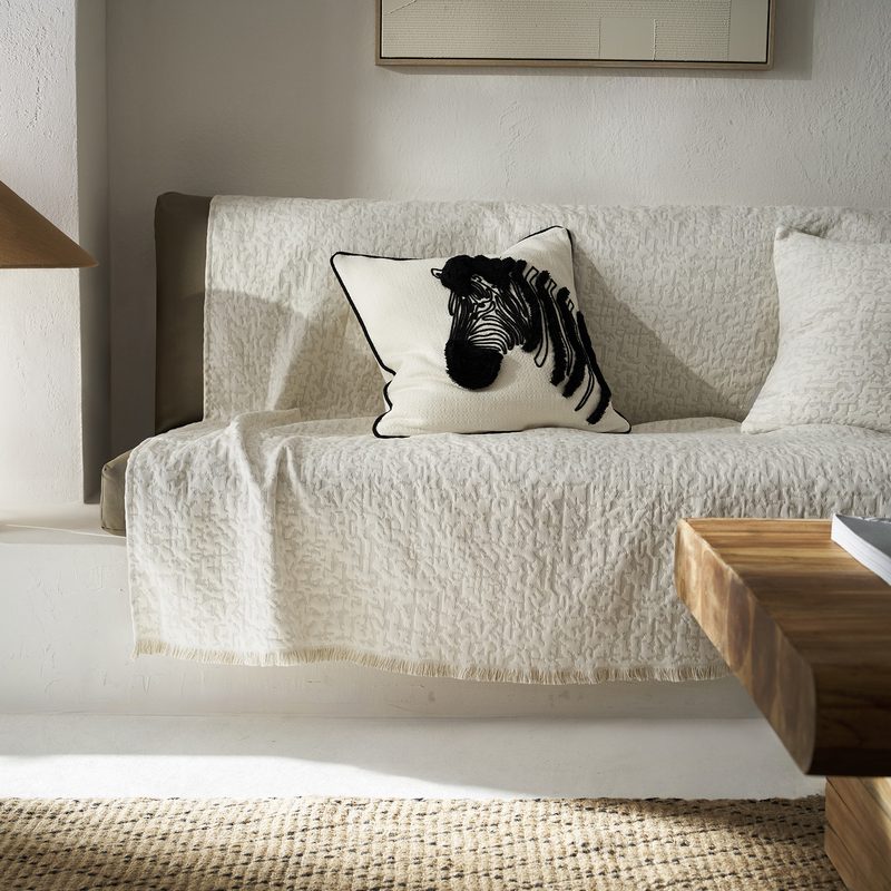 Ριχτάρι Τριθέσιου 180x300cm GOFIS HOME  Francis Natural Beige 729/06