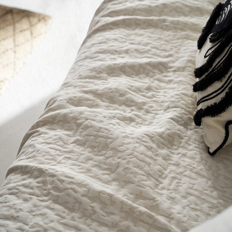 Ριχτάρι Τετραθέσιου 180x350cm GOFIS HOME  Francis Natural Beige 729/06 - Image 2