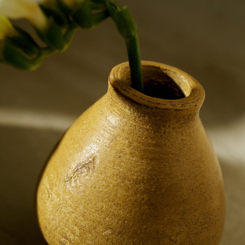 Πήλινο Σετ 3τεμ. Ø8cm Ύψος: 9cm GOFIS HOME  Naeris174 - Image 2