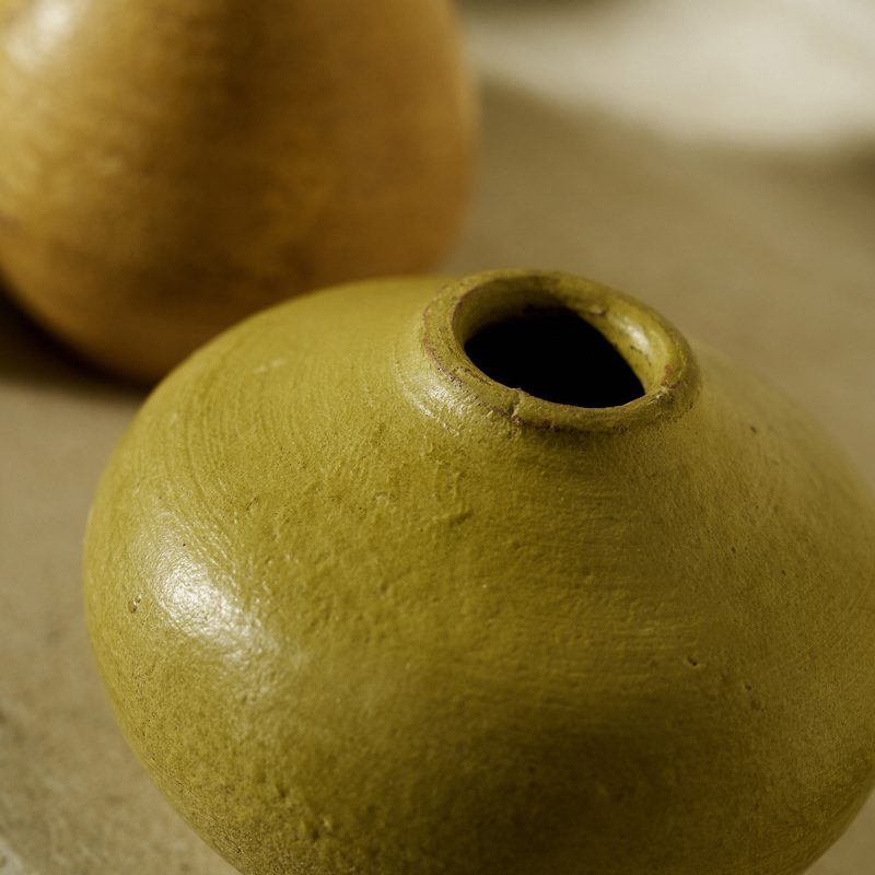 Πήλινο Σετ 3τεμ. Ø8cm Ύψος: 9cm GOFIS HOME  Naeris174 - Image 3