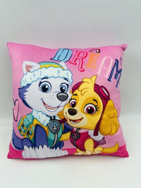 Nickelodeon Βελούδινο Μαξιλάρι Nickelodeon Paw Patrol 609 38X38 Pink 100% Velboa