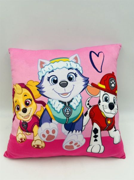 Nickelodeon Βελούδινο Μαξιλάρι Nickelodeon Paw Patrol 609 38X38 Pink 100% Velboa - Image 2