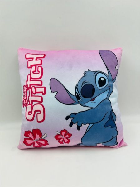 Disney Home Βελούδινο Μαξιλάρι Disney Home Stitch 613 38X38 Pink 100% Velboa - Image 2