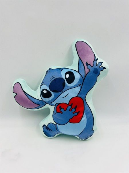 Disney Home Μαξιλάρι 3D Disney Home Stitch 615 35 cm Light Aqua 100% Velboa