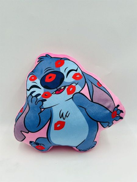 Disney Home Μαξιλάρι 3D Disney Home Stitch 616 35 cm Pink 100% Velboa