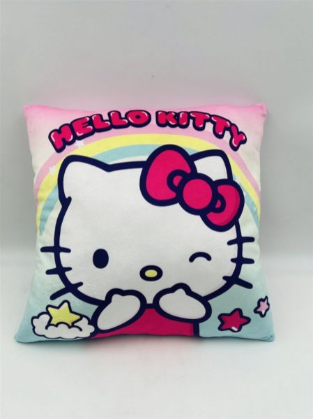 Sanrio Βελούδινο Μαξιλάρι Sanrio Hello Kitty 602 38X38 Pink-Multi 100% Velboa - Image 2