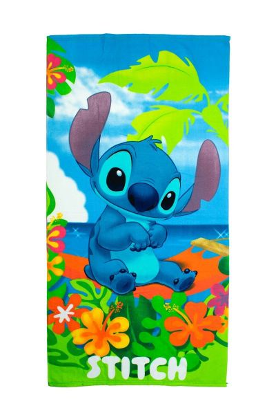 Disney Home Πετσέτα Θαλάσσης Quick Dry Disney Home Lilo & Stitch 086 70X140 Blue-Green 100% Microfiber