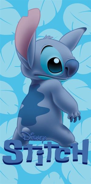 Disney Home Πετσέτα Θαλάσσης Quick Dry Disney Home Lilo & Stitch 544 70X140 Sky Blue 100% Microfiber