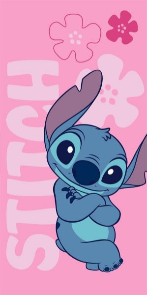 Disney Home Πετσέτα Θαλάσσης Quick Dry Disney Home Lilo & Stitch 548 70X140 Pale Pink 100% Microfiber