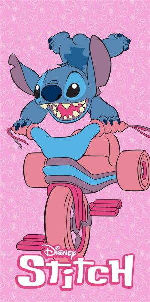 Disney Home Πετσέτα Θαλάσσης Quick Dry Disney Home Lilo & Stitch 557 70X140 Pink 100% Microfiber