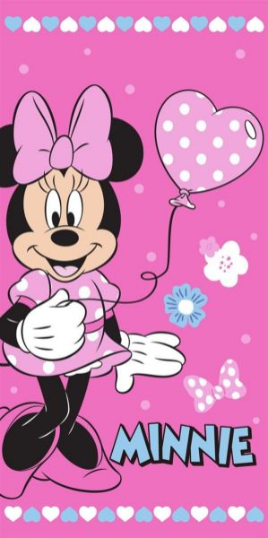 Disney Home Πετσέτα Θαλάσσης Quick Dry Disney Home Minnie 335 70X140 Pink 100% Microfiber