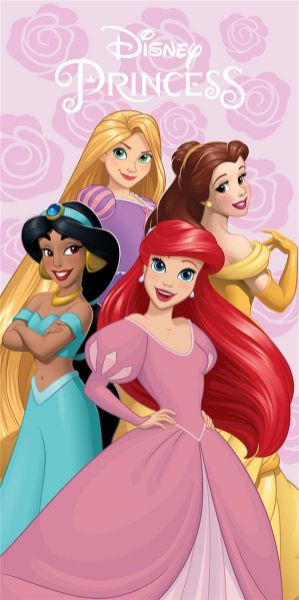 Disney Home Πετσέτα Θαλάσσης Quick Dry Disney Home Princess 334 70X140 Pastel Lilac 100% Microfiber