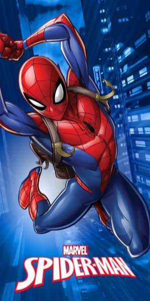 Marvel Πετσέτα Θαλάσσης Quick Dry Marvel Spider-Man 375 70X140 Blue 100% Microfiber