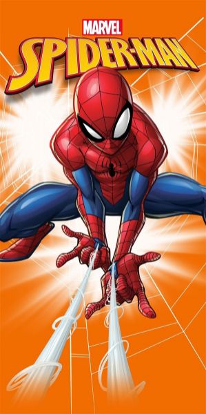 Marvel Πετσέτα Θαλάσσης Quick Dry Marvel Spider-Man 532 70X140 Orange 100% Microfiber
