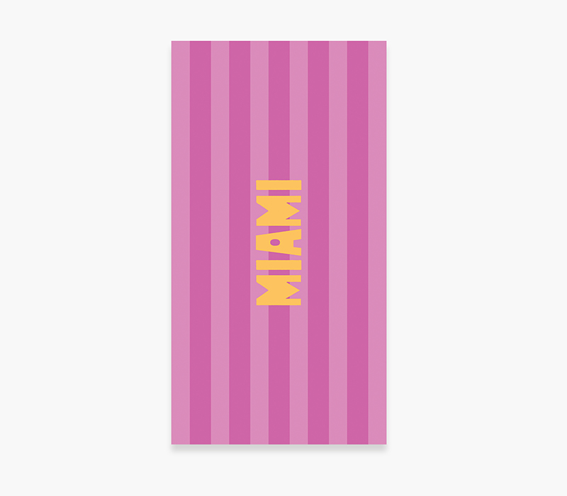 ΠΕΤΣΕΤΑ ΘΑΛΑΣΣΗΣ MIAMI 80X160, 100% BAMBAKI