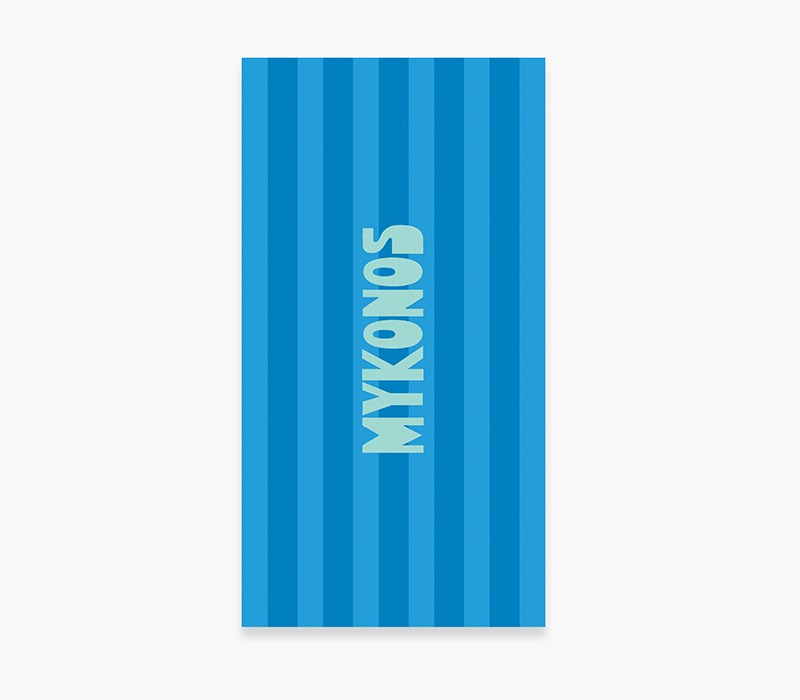 ΠΕΤΣΕΤΑ ΘΑΛΑΣΣΗΣ MYKONOS 80X160, 100% BAMBAKI