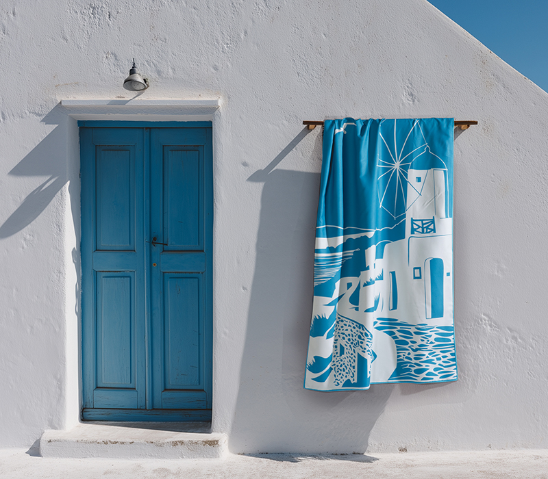 ΠΕΤΣΕΤΑ ΘΑΛΑΣΣΗΣ MY ISLAND BLUE 80X160, 100% ΜΙΚΡΟΙΝΕΣ - Image 2