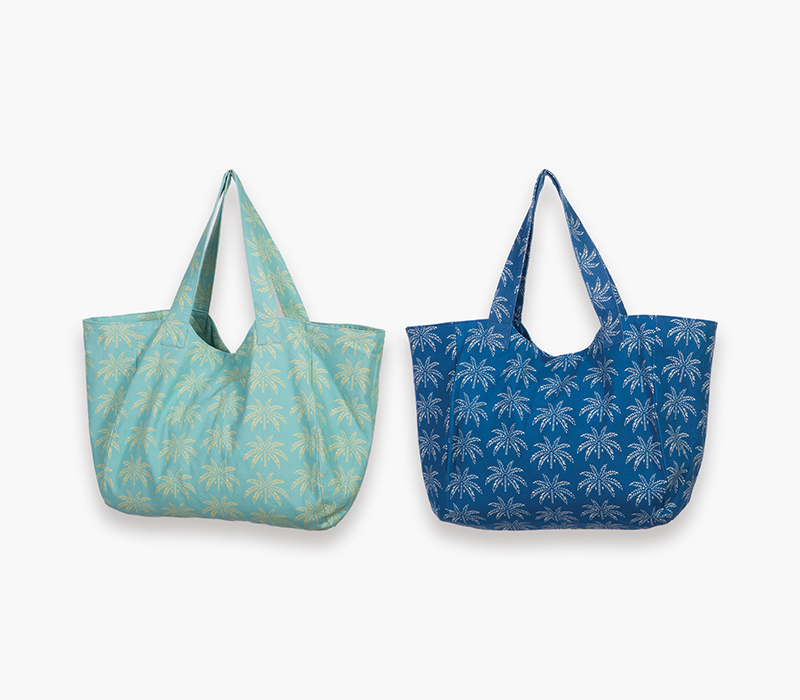 ΤΣΑΝΤΑ ΘΑΛΑΣΣΗΣ ORIENTAL 41X39X24, 100% ΒΑΜΒΑΚΙ