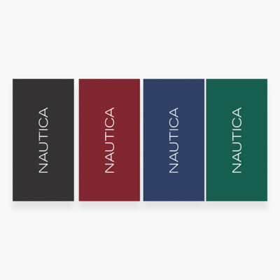 ΠΕΤΣΕΤΑ ΘΑΛΑΣΣΗΣ NAUTICA-NAU LOGO 80X160, 100% BAMBAKI