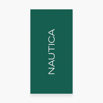 ΠΕΤΣΕΤΑ ΘΑΛΑΣΣΗΣ NAUTICA-NAU LOGO 80X160, 100% BAMBAKI - Image 2
