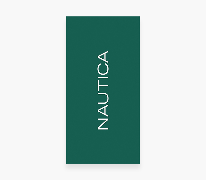 ΠΕΤΣΕΤΑ ΘΑΛΑΣΣΗΣ NAUTICA-NAU LOGO 80X160, 100% BAMBAKI - Image 2