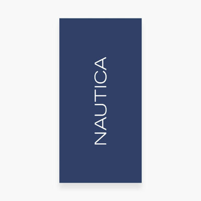 ΠΕΤΣΕΤΑ ΘΑΛΑΣΣΗΣ NAUTICA-NAU LOGO 80X160, 100% BAMBAKI - Image 3