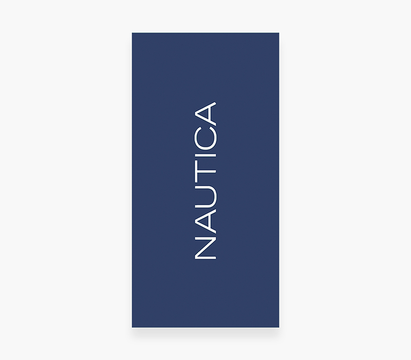 ΠΕΤΣΕΤΑ ΘΑΛΑΣΣΗΣ NAUTICA-NAU LOGO 80X160, 100% BAMBAKI - Image 3