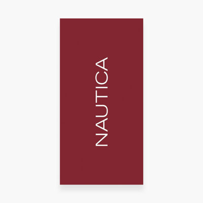 ΠΕΤΣΕΤΑ ΘΑΛΑΣΣΗΣ NAUTICA-NAU LOGO 80X160, 100% BAMBAKI - Image 4