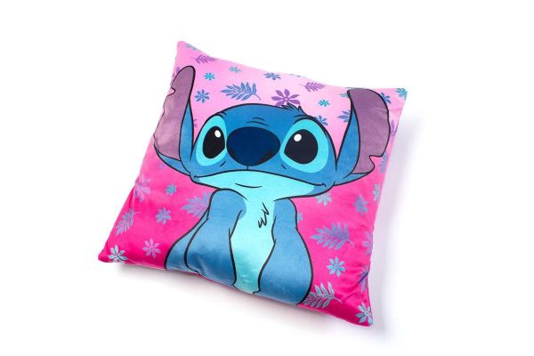 Disney Home Βελούδινο Μαξιλάρι Disney Home Stitch 74 38X38 Fuchsia-Pink 100% Velboa - Image 2