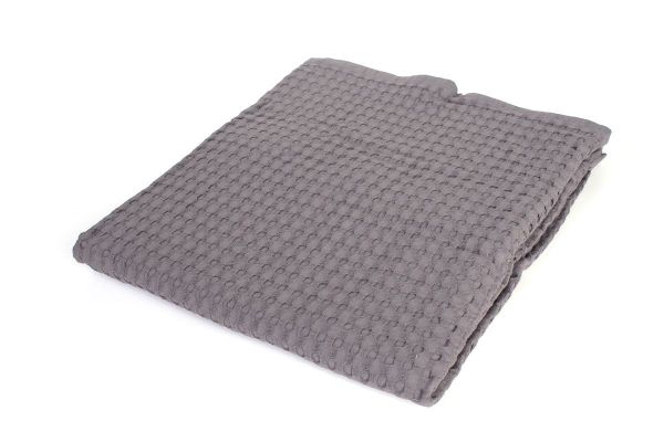 DIMcol Κουβέρτα Πικέ bebe Μονόχρωμη 325 gr/m² 85x110 Grey 100% Cotton